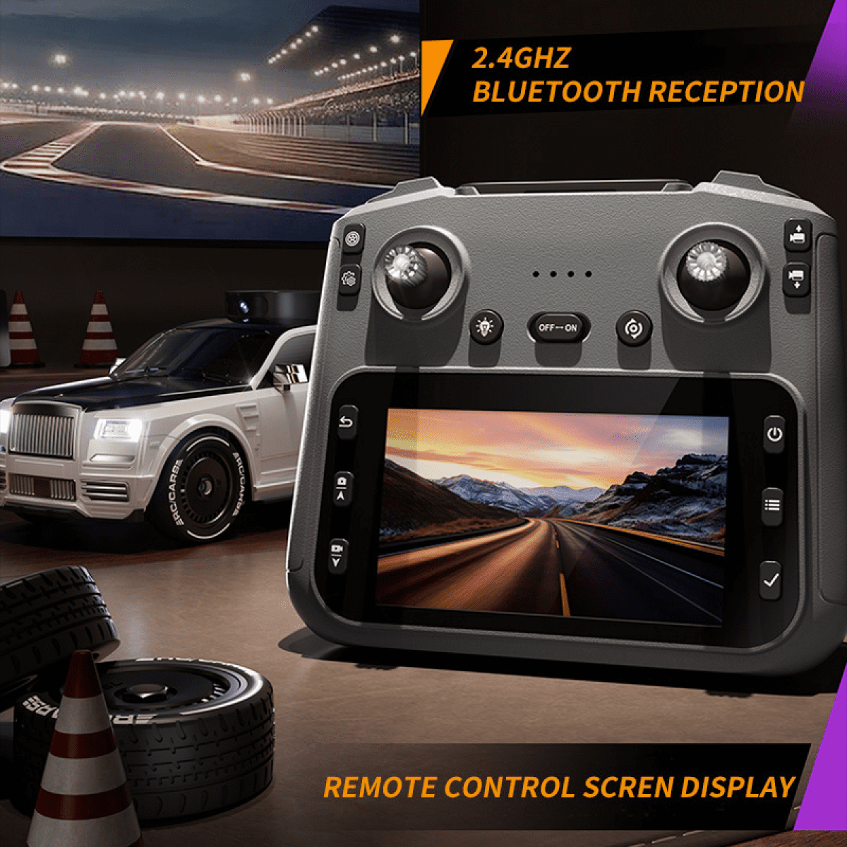 RC Truck with 720P Camera for Adults, Remote Control Car with Real-time View Transmission for Ages 14+ Birthday Gifts(Black)