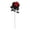 B, variant on Halloween Artificial Rose Decoration Dark Gothic Flower Ornament With Realistic Petals And Leaves For Spooky Home Decor Parties Weddings Centerpieces Crafts And Year Round Haunted Displays