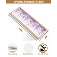thumbnail image 4 of Stair Treads for Wooden Steps, Purple Eucalyptus Peel and Stick Stair Treads with Adhesive, Spring Botanical Plant Aesthetic Non Slip Indoor Stairs Runner Rugs Mats for Elders Dogs 8"x30"7PCS, 4 of 7