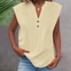 thumbnail image 2 of Camisas para mujer,Blusa de mujer con cuello en V, camiseta holgada de manga larga, mezcla de algodón y lino, top informal para uso diario, sopatenor, 2 of 7