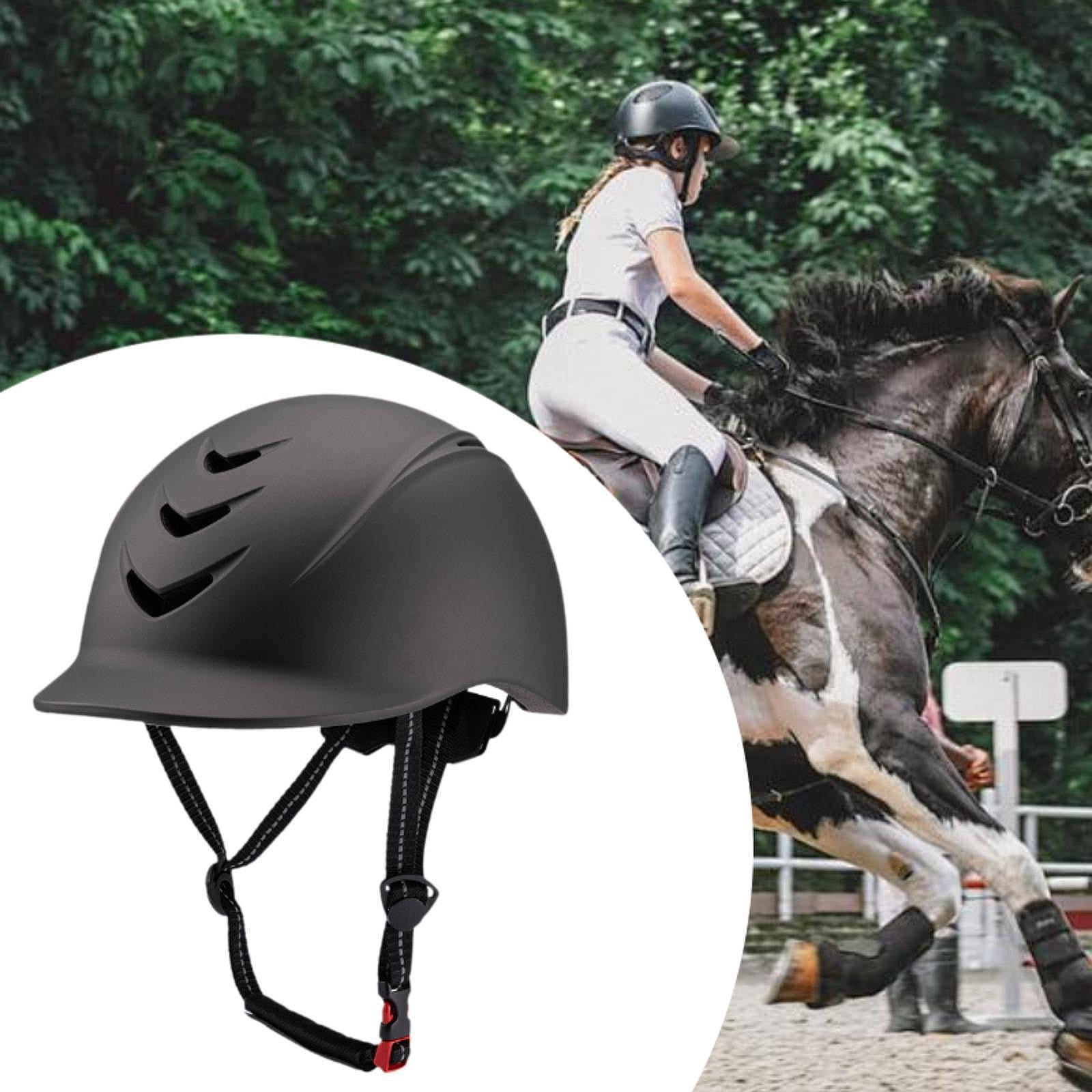 GARENDE Equestrian Adjustable Helmet Outdoor Sports Professional Horse Riding Helmet Gray