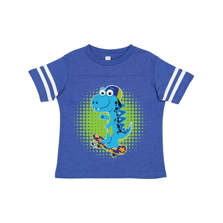 

Inktastic Skateboarding Boy Dinosaur Gift Toddler Boy Girl T-Shirt