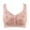 Rose Gold, variant on 2 Packs Bras for Women Large Size Front Open Button Gathering No Steel Ring Underwear