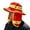 Red, variant on Reflective Stripe Neck Flap Bucket Hat High Visibility Construction Work Sun Hat Outdoor Sun Protection Neck Flap Hat Red