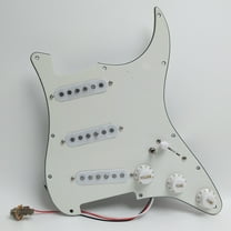 Guitar Prewired Loaded Pickguard with SSS Alnico 5 Single Coil Pickups, For Strat Guitar