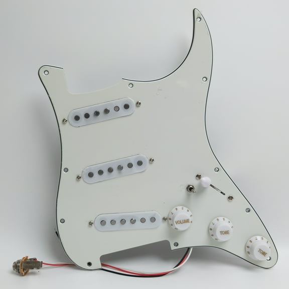 Guitar Prewired Loaded Pickguard with SSS Alnico 5 Single Coil Pickups, For Strat Guitar