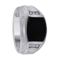 thumbnail image 2 of Mauli Jewels Engagement Rings for Men 0.03 Carat Mens 12x10 Onyx And Diamond Ring Prong-Setting 10K White Gold, 2 of 3