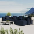 thumbnail image 3 of Modway Saybrook 5-Piece Fabric Outdoor Patio Sectional Sofa in Navy, 3 of 12
