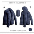 thumbnail image 2 of Chaqueta de plumón corta, ligera y plegable, ultraligera, con capucha, de algodón, 2 of 4
