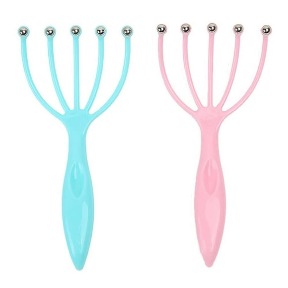 Masajeador de Cuero Cabelludo SPA Rosa Azul Portátil para Relajación y Reducción del Estrés