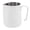 White, variant on NFTIGB 450ml Milk Frothing Pitcher, 304 Stainless Steel Steaming Cup for Espresso, Latte Art & Cappuccino, Professional Barista Tool for Coffee Shop Home - Yellow (15.2 oz / 450 ml)