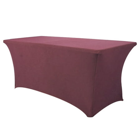 

FaLX Close-fitted Elastic Tablecloth - Solid Color - Breathable Thin - Anti-stain - Cocktail Party Table Cover - Party Supplies