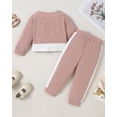 thumbnail image 4 of CARETOO Toddler Baby Girls Clothes Outfits Long Sleeve Pullover Sweatshirt Tops + Pants Set Fall Winter Sweatsuits 24 Months, 4 of 6