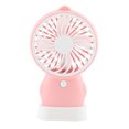 thumbnail image 2 of Mini ventilador de refrigeración de escritorio portátil, ventiladores de mesa USB recargables (rosa), 1 unidad, 2 of 8