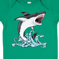 thumbnail image 4 of Inktastic Great White Shark Jumping Boys or Girls Baby Bodysuit, 4 of 5