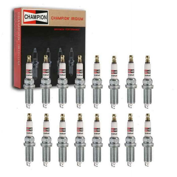 16 pc Champion Iridium Spark Plugs compatible with Ram 3500 5.7L 6.4L V8 2011-2019