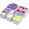 thumbnail image 4 of Simple Houseware Closet Underwear Organizer Drawer Divider 4 Set + 6 Set Drawer Divider Baskets Bins, 4 of 6