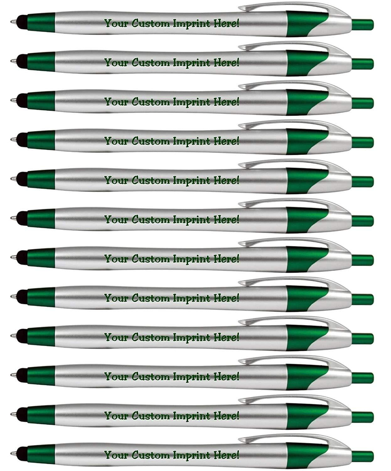 Personalized Ink Pens with Stylus The Stream Click action Custom