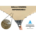 thumbnail image 3 of Malla sombra INMATMEX 5x3 Mts beige Reforzada 100% impermeable, 3 of 7
