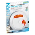 Meridian LED PushButton Tap Light, Silver