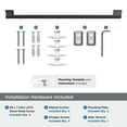 thumbnail image 5 of Amerock Mulholland Matte Black 24 inch (610mm) Towel Bar, 5 of 8