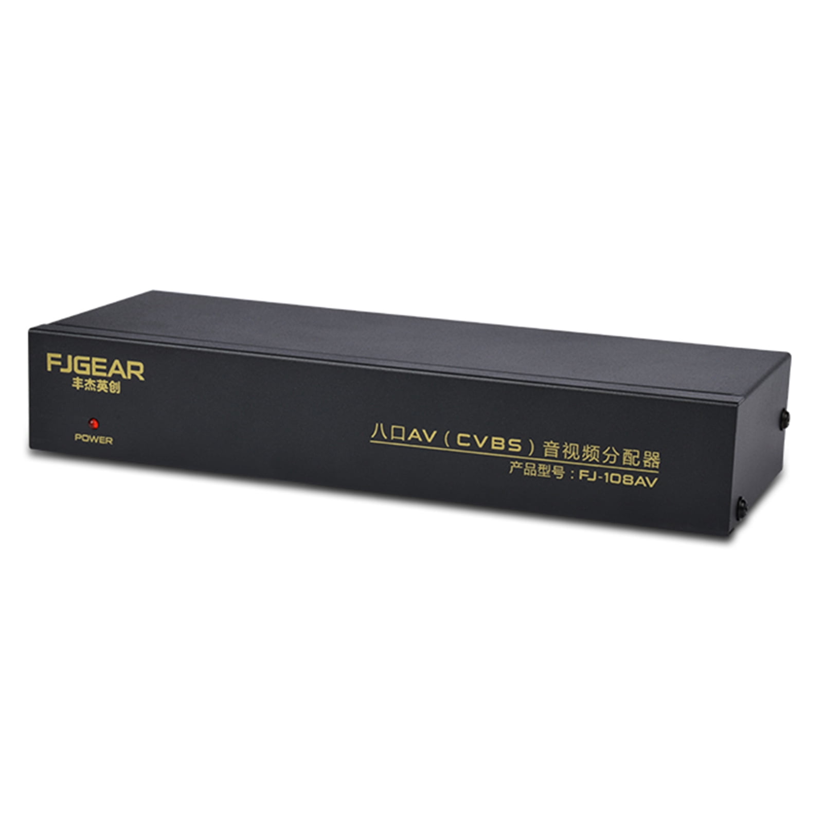 AV Composite Audio Video Splitter 1 Input 8 Output