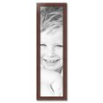 thumbnail image 2 of ArtToFrames 11" x 42" Honors Mahogany with Gold Picture Frame, 11x42 inch Brown Wood Poster Frame (WOM-5156), 2 of 7