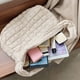 thumbnail image 4 of Bolsa de hombro grande capacidad, bolso acolchado, blanco, 4 of 6