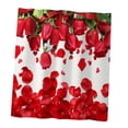 thumbnail image 4 of de revestimiento de s románticas decoración de suministros 71 "x 71" Multicolor Gloria Cortina de baño con ganchos, 4 of 9
