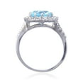 thumbnail image 6 of Blue Topaz Halo Fashion Ring, 6 of 11