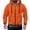 Orange, variant on Xdegoge Full Zip Hooded Sweatshirts for Men Color Block Lightweight Athletic Jackets Casual Long Sleeve Activewear Gym Workout Track Tops with Pockets
