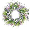 thumbnail image 3 of Clearance of savings! Spring Wreath Wildflower Simulation Spring And Summer Wreath Home And Courtyard Decoration Outdoor Indoor Garden Home Decoration, 3 of 7