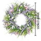 thumbnail image 3 of Corona de primavera con flores silvestres, ideal para decorar el hogar y el patio., 3 of 7