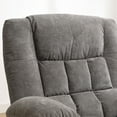 thumbnail image 5 of JMYMRY Recliner Chair, Rocker Recliner for Adults, Recliner Chair with Heat and Massage, Manual Recliner with Cup Holders for Living Room, Grey, 5 of 11
