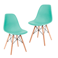 thumbnail image 2 of Set de 4 Sillas Estilo Eames Komfort Turquesa Comedor Moderna, 2 of 6