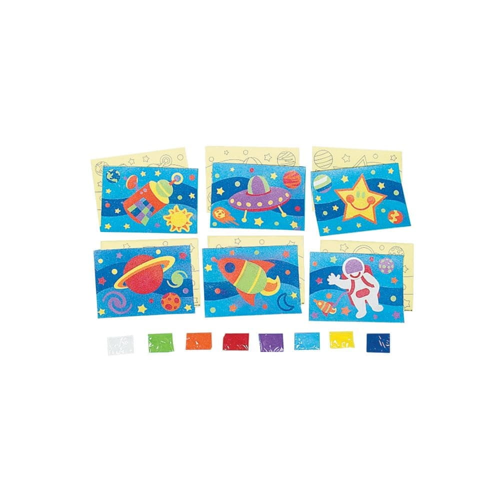 Awesome Outer Space! Sand Art Craft Supplies 24 Pieces Walmart