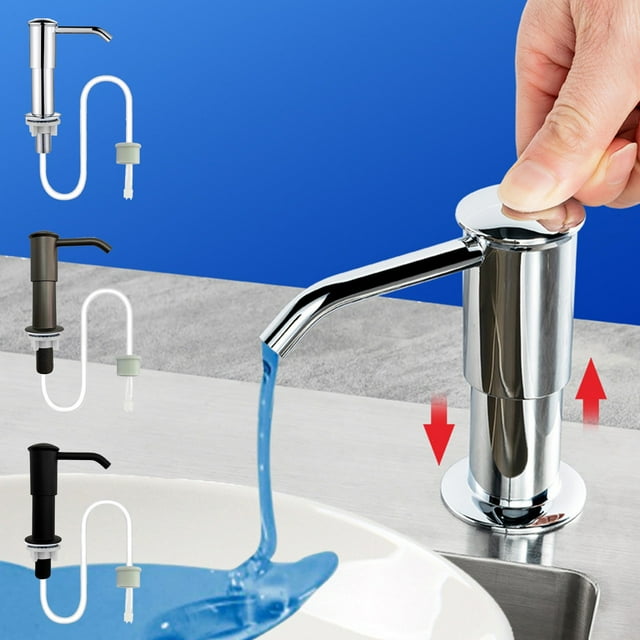 Vaidha Rallonge de Savon pour Évier Presse à Détergent Domestique Presse à Détergent pour Évier de Cuisine Tube d'Extension de Tête de Pompe Version Rehaussée