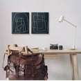 thumbnail image 2 of Stupell Industries Contemporary Line Squiggle Shapes Graphic Art Gallery Wrapped Canvas Print Wall Art, Set of 2, Design by Susan Jill, 2 of 2