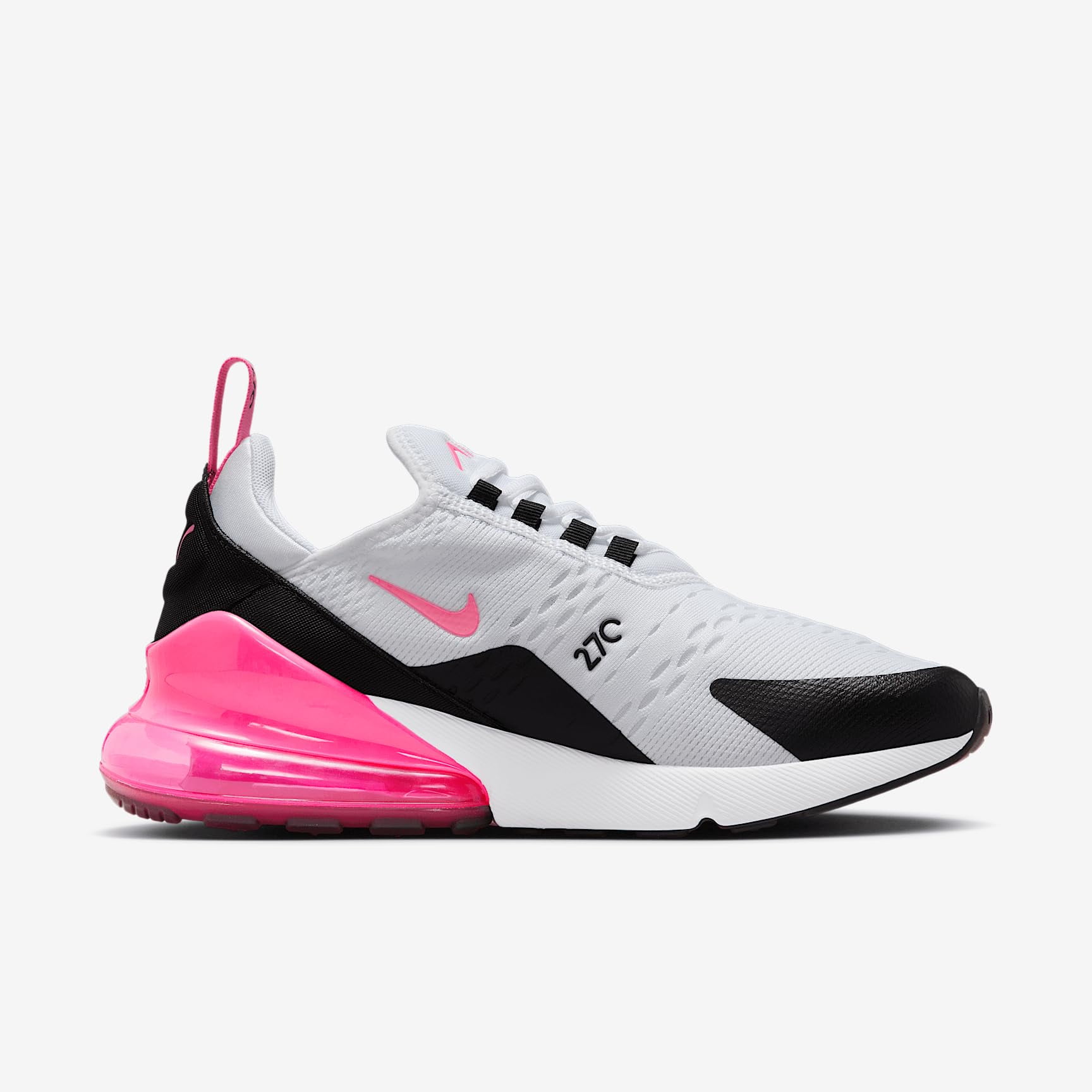 Women's Nike Air Max 270 White/Hyper Pink-Black-White (AH6789 127) - 7