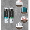 thumbnail image 7 of Luxspire Shampoo and Conditioner Dispenser, No Drill Wall Mounted Shower Soap Dispenser 2 Chamber with Waterproof Labels, Easy Refill Soap Dispenser for Bathroom Hotel Kitchen, Silver, 7 of 7