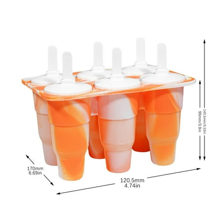 

Heiheiup Trays Easy For For Freezer Molds Tray Ice Release Stackable Flexible Ice Silicone 8 Ice Ice Cube Silicone Ice Tray Large Cubes