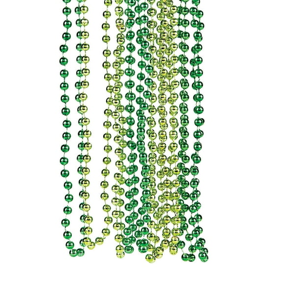 Shades Of Green Beaded Necklaces - Jewelry - 48 Pieces
