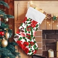 thumbnail image 5 of Coolnut 17.7 Inch Christmas Stockings, 2 PCS Red Rose Flower Presonalized Large Stocking Sock for Family Holiday Xmas Party Decorations, 5 of 7