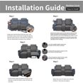 thumbnail image 7 of Easy-Going Cover with Console Reversible Couch Cover for Living Room, 7 of 7