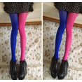 thumbnail image 2 of 1 Pce Mode Femmes Collants Patchwork Extensibles Bas Élastiques Longues Chaussettes, 2 of 5