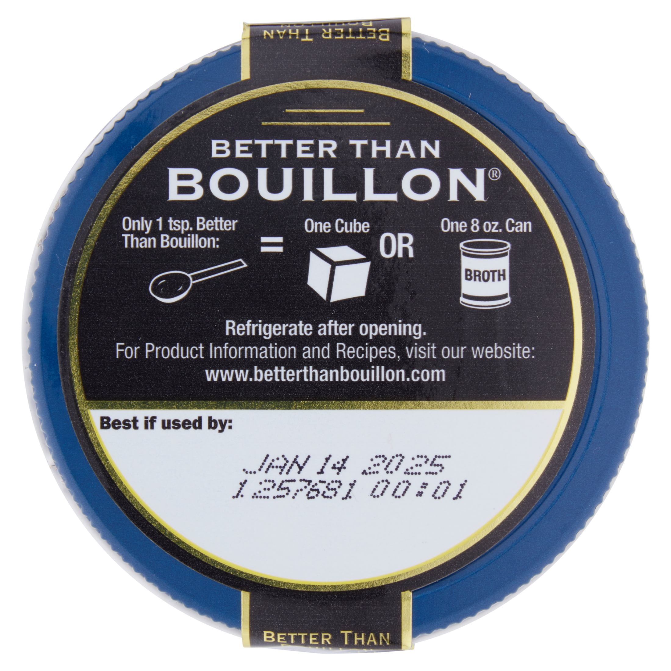 (3 pack) Better Than Bouillon Reduced Sodium Roasted Beef Base, Shelf-Stable, 8 oz