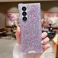thumbnail image 4 of for Samsung Galaxy Z Fold 7 Glitter Case, Shining Sparkle Cute Bling Shockproof Protective Soft TPU Bumper Hard PC Back Phone Cover for Women Girls for Samsung Galaxy Z Fold 7 5G (Purple), 4 of 9