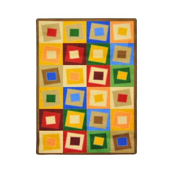 Off Balance 7'8" x 10'9" Area Rug In Color Neutrals-Color:neutrals,Material:Nylon