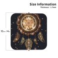 thumbnail image 2 of Disketp Dreamcatcher With Mandala Funny Coasters,4 Pcs Leather Coasters with Holder, Perfect Housewarming Hostess Gifts,Protect Furniture from Water Marks Scratch and Damage-Square, 2 of 6