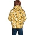 thumbnail image 3 of Bingfone Daisies Flowers Pattern Youth Classic Hoodies Soft Hooded Pullover Sweatshirts for Girls and Boys, 3 of 6